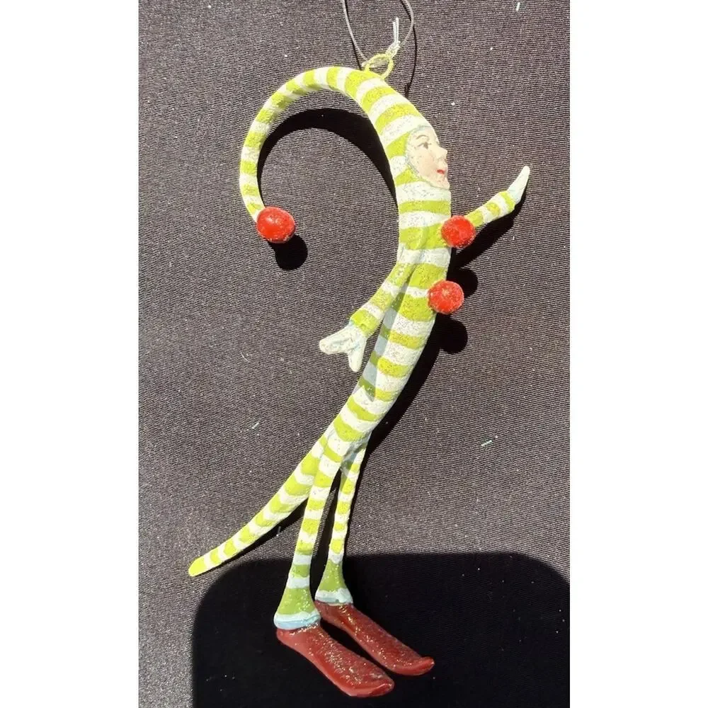 Dept 56 Patience Brewster Krinkles Whimsical Swirly Elf Ornament EUC -K1